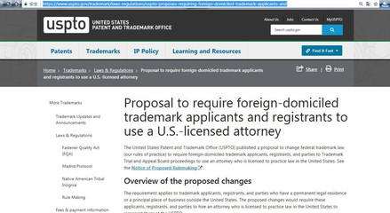 劍指中國(guó)？USPTO新規(guī)要求境外企業(yè)聘用美國(guó)商標(biāo)律師申請(qǐng)美國(guó)商標(biāo)